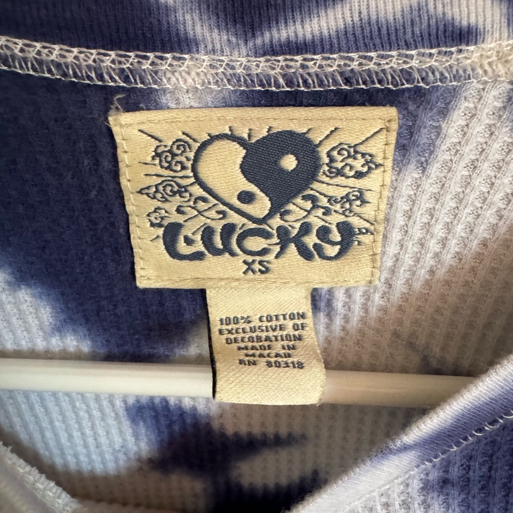 Y2K Lucky thermal shirt xs